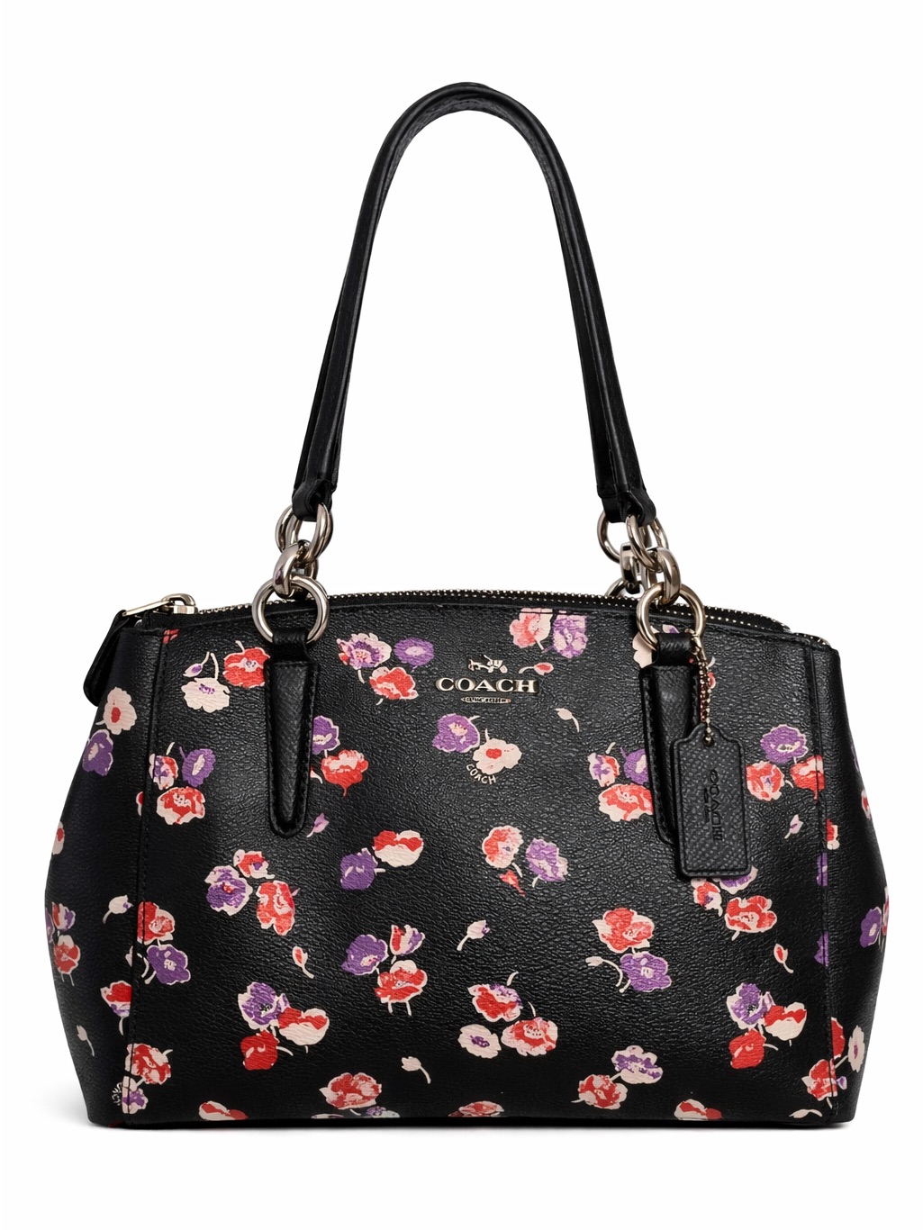Coach Mini Christie Carry All In Small Wildflower Print Coated Canvas